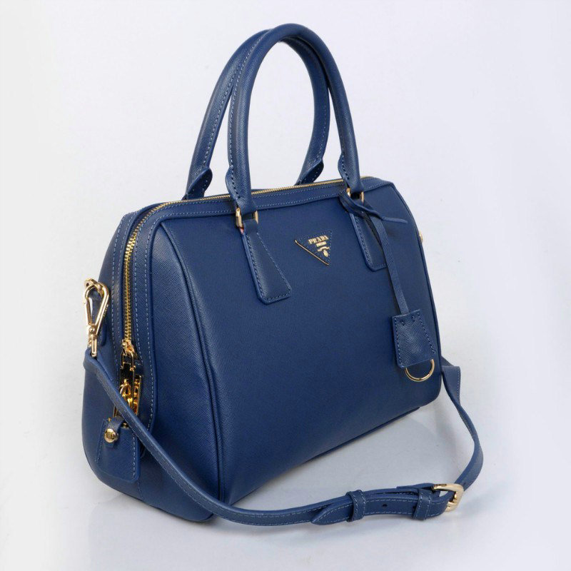 2014 Prada Saffiano Leather 32cm Two Handle Bag BL0823 royablue for sale